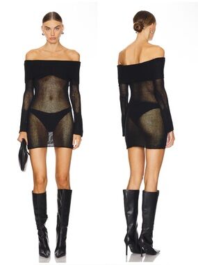 Superdown Tamra Mini Dress in Black Size M